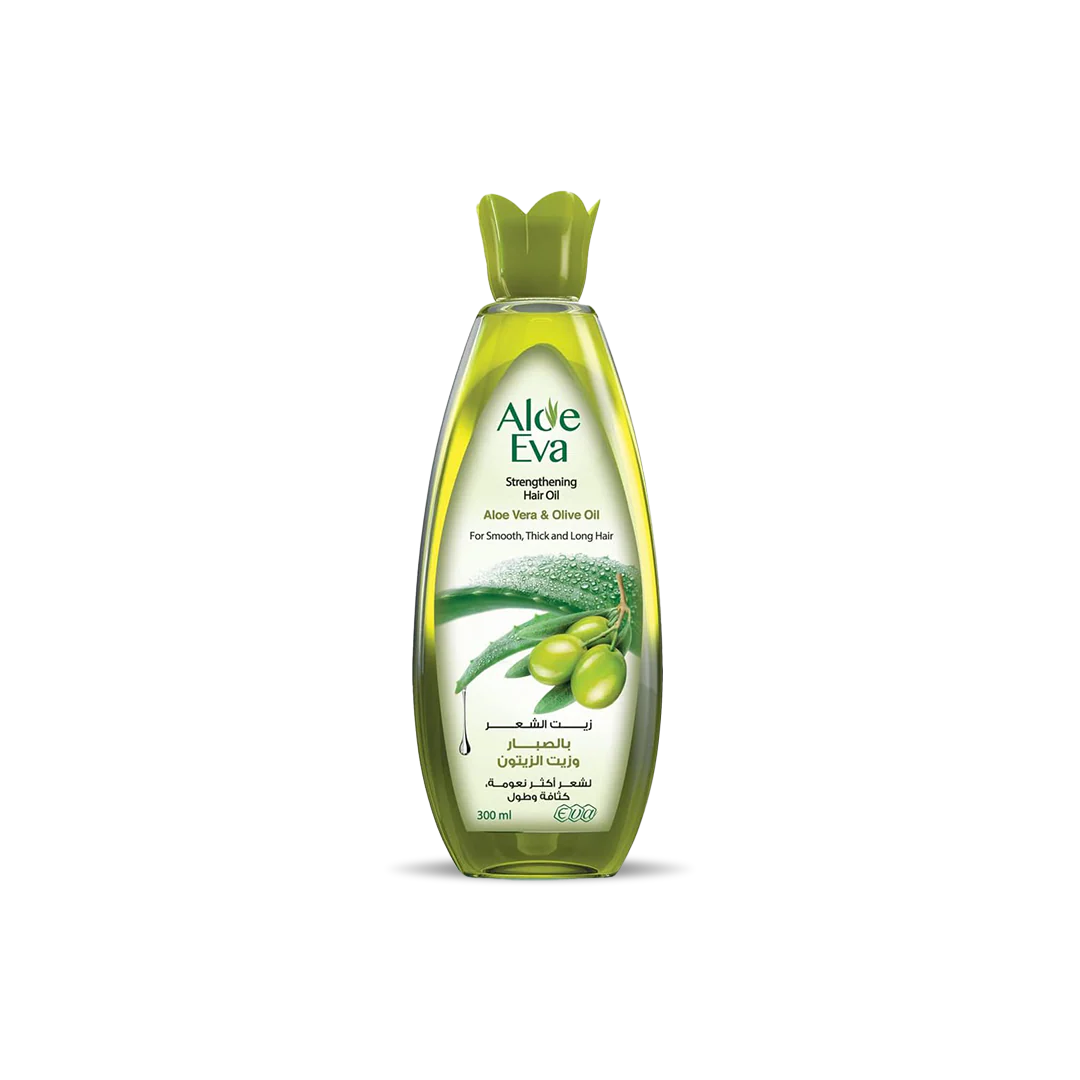 imageye___-_Hair-oil-aloe-vera-and-olive-oil-300ml_2147aac1-3053-4bd7-8801-8d04786a24ec Eva Cosmetics Aloe Eva, Strengthening Hair Oil - Image 1