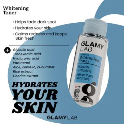 Glamy Lab Whitening Toner 200ml - Image 2
