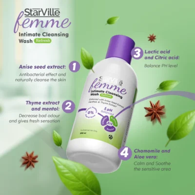 StarVille Femme Intimate Cleansing Wash Refresh 200 ml - Image 2