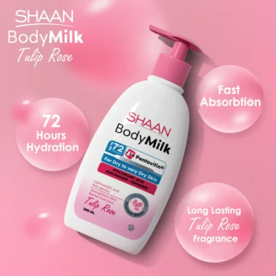 Shaan Tulip Rose Body Milk 300 ml - Image 3