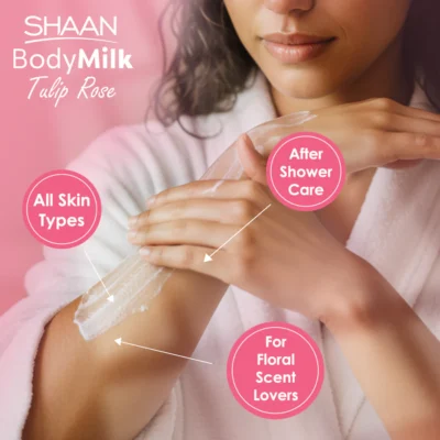 Shaan Tulip Rose Body Milk 300 ml - Image 2