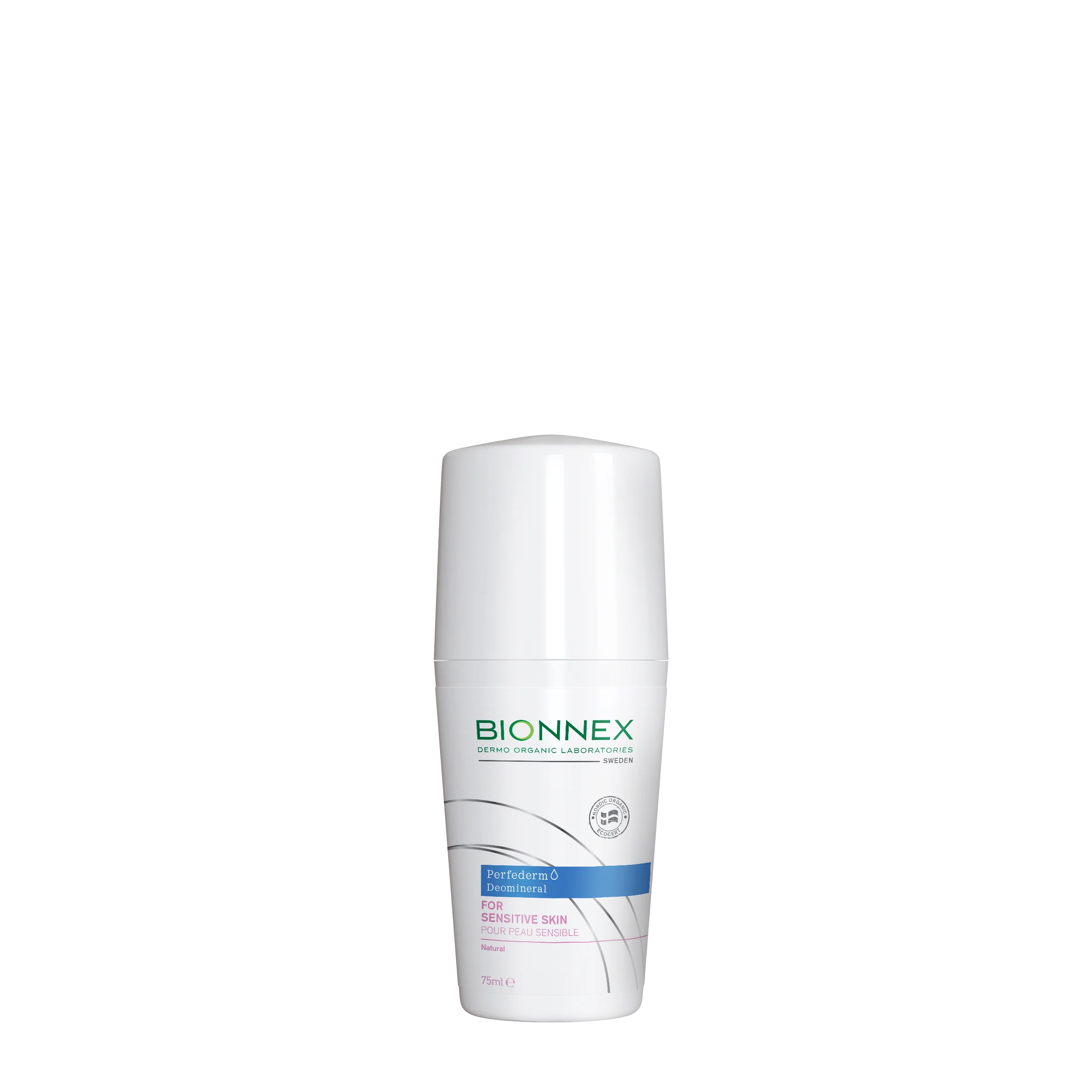 bionnex roll on sens 75ml Bionnex Perfederm Deomineral Roll On For Sensitive Skin 75ML - Image 1