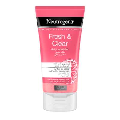 Visibly Neutrogena Clear Pink Grapefruit Daily Scrub Pink Grapefruit 150ml