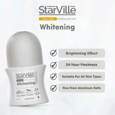 Starville Whitening Roll On Fragrance Free 60 ml - Image 3