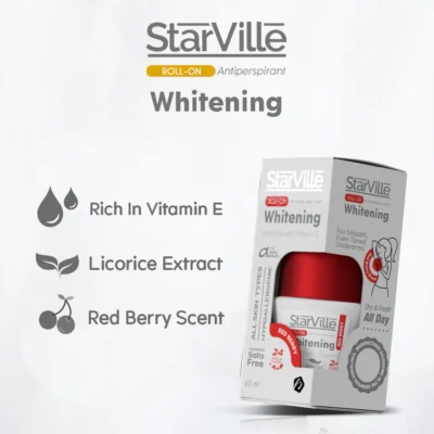 Starville Whitening Roll on Redberry Scent 60 ml - Image 3