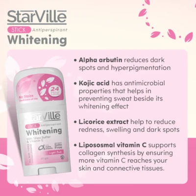 StarVille Whitening Stick Light Pink 60 ml - Image 3