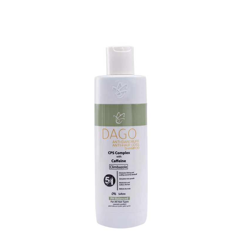 Dago Anti-Dandruff Anti-Hair-Loss Shampoo 250 ml front Dago Anti Dandruff Anti Hair Loss Shampoo 250ML - Image 1