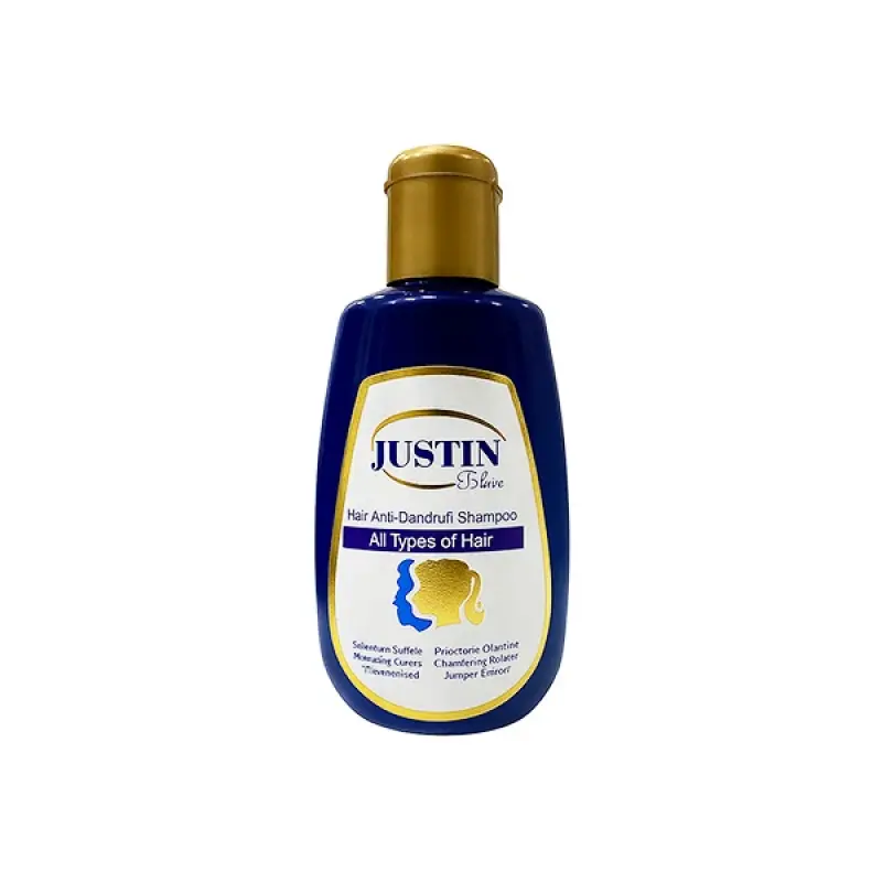 Shampoo Justin Blue 175Ml front Justin Blue Shampoo 175ML - Image 1